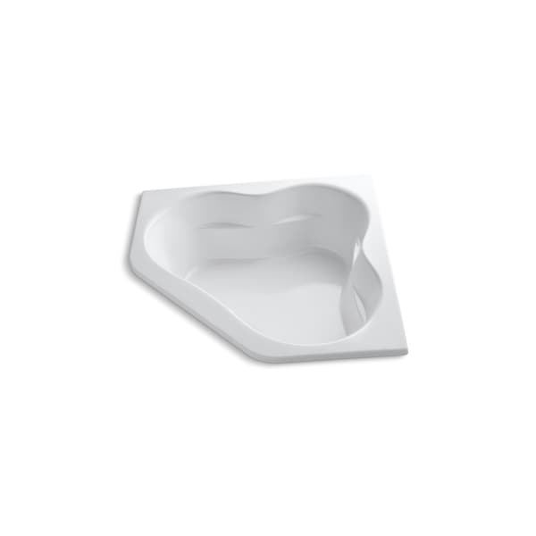 Kohler Bath Tub, 60 in L, 60 in W, White, Acrylic, Center; Center 1161-0 - main